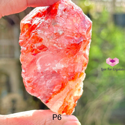 Red Hematoid Fire Quartz Raw Photo 3 Crystals