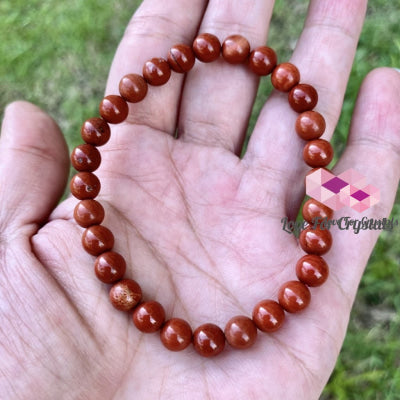 Red Jasper 6Mm Bracelet Bracelets