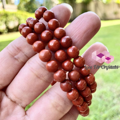 Red Jasper 6Mm Bracelet Bracelets