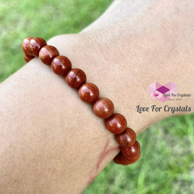 Red Jasper 6Mm Bracelet Bracelets