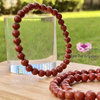 Red Jasper 6Mm Bracelet Bracelets