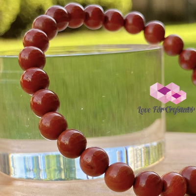 Red Jasper 6Mm Bracelet Bracelets