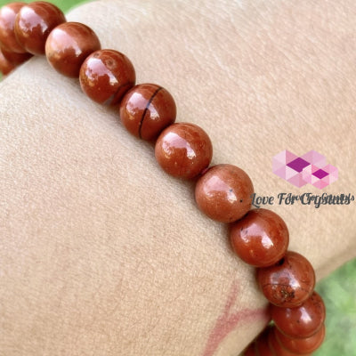 Red Jasper 6Mm Bracelet Bracelets