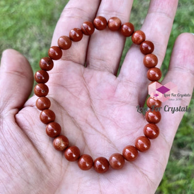Red Jasper 6Mm Bracelet Bracelets