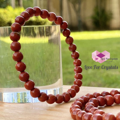 Red Jasper 6Mm Bracelet Size 5.5 Bracelets