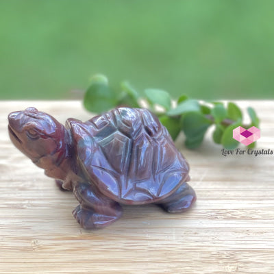 Red Jasper Carved Turtles (65Mm) Pair Crystals