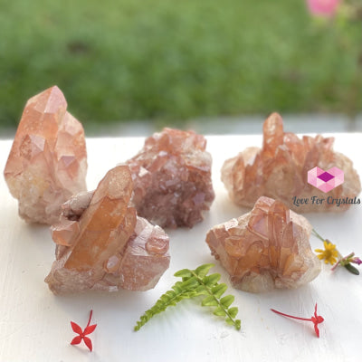 Red Tangerine Lemurian Cluster (Brazil) Rare! Caves Geodes And Clusters