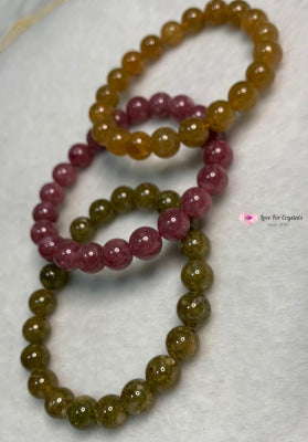 Red Tourmaline (Rubellite) Brazil Aaa Grade Bracelets & Bangles