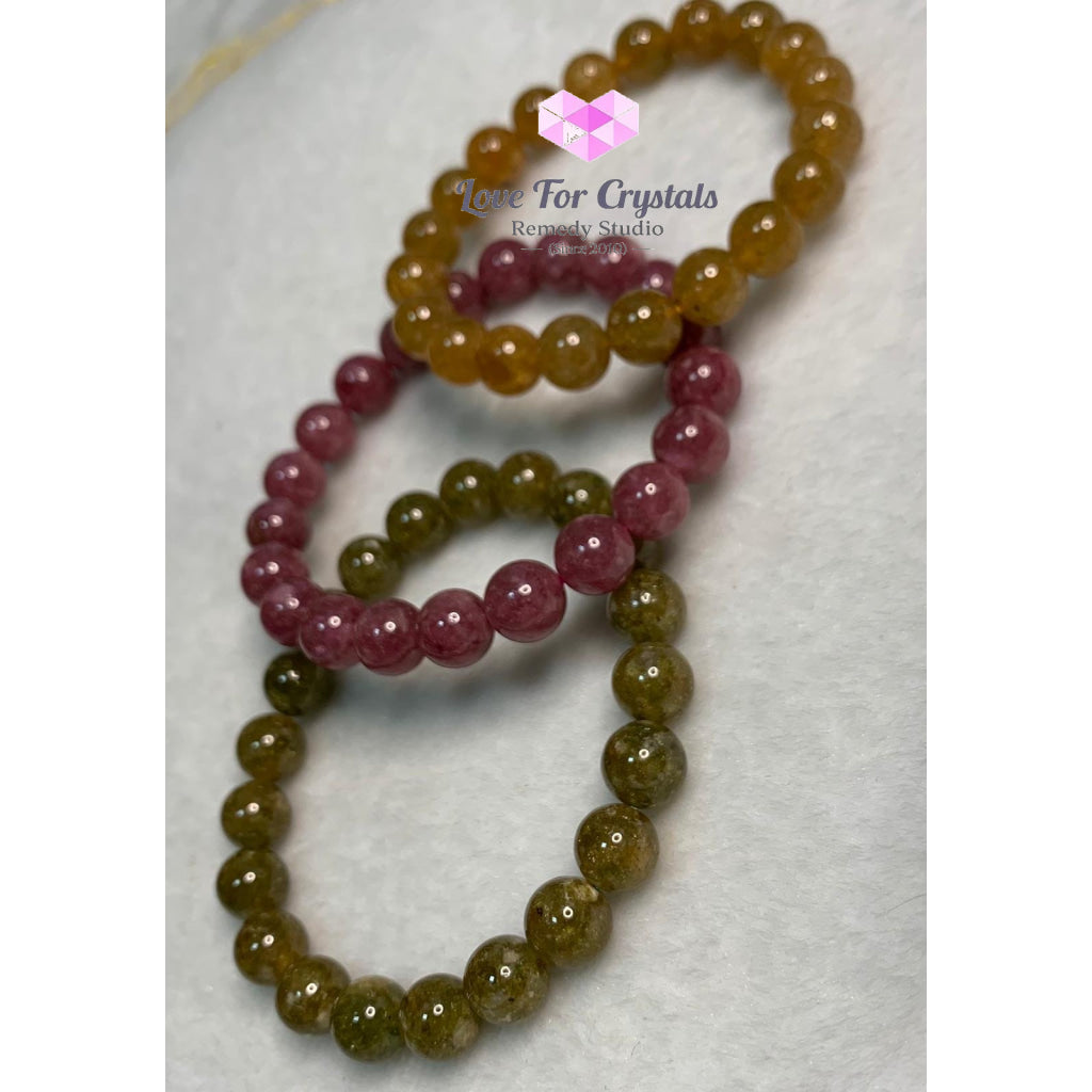 Red Tourmaline (Rubellite) Brazil Aaa Grade Bracelets & Bangles