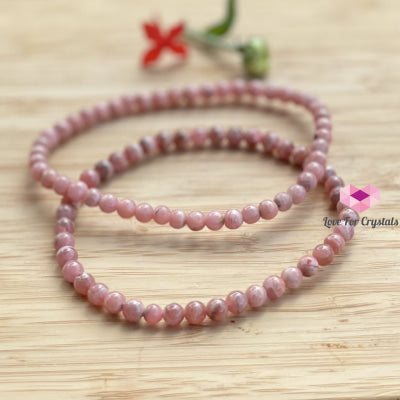 Rhodochrosite Bracelet 4Mm Bracelets & Bangles