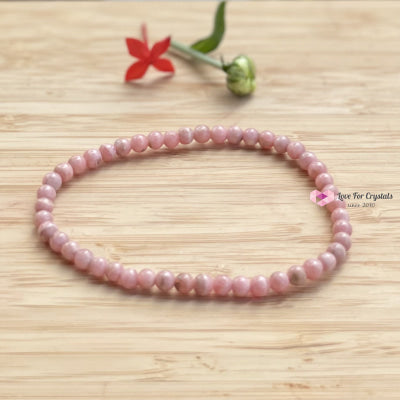 Rhodochrosite Bracelet 4Mm Bracelets & Bangles
