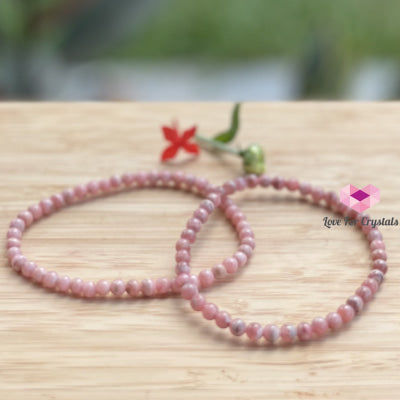 Rhodochrosite Bracelet 4Mm Bracelets & Bangles