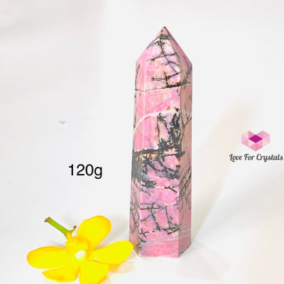 Rhodonite Points (Argentina) 120G 90Mm Crystal Point