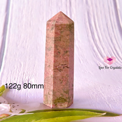 Rhodonite Tower Points (Argentina) 122G 80Mm Crystal Point