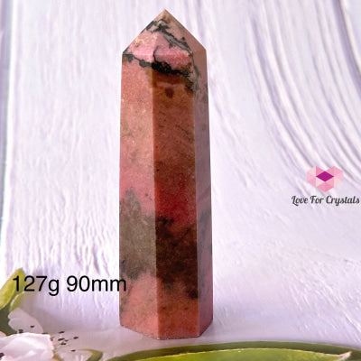Rhodonite Tower Points (Argentina) 127G 90Mm Crystal Point