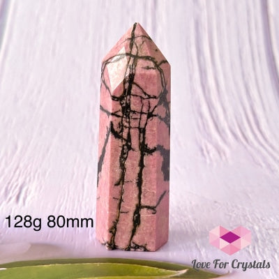Rhodonite Tower Points (Argentina) 128G 80Mm Crystal Point