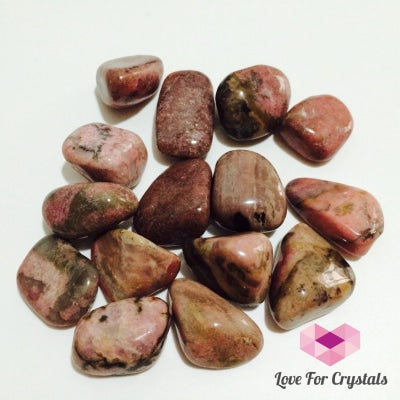 Rhodonite Tumbled (Australia) Pack Of 3 (A Grade) Stones