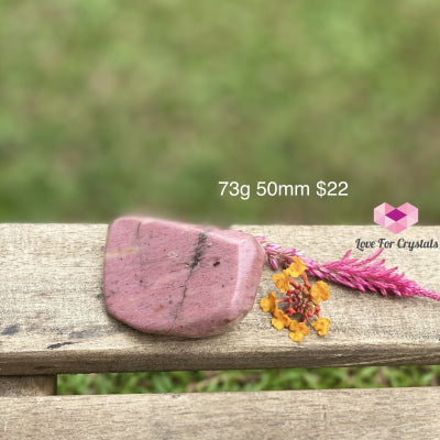 Rhodonite Tumbled (Large) Brazil 73G 50Mm