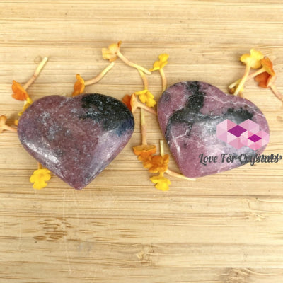 Rhodonite Twin Hearts (25-30Mm) Brazil Heart