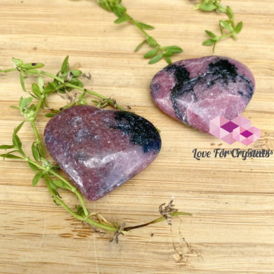 Rhodonite Twin Hearts (25-30Mm) Brazil Heart