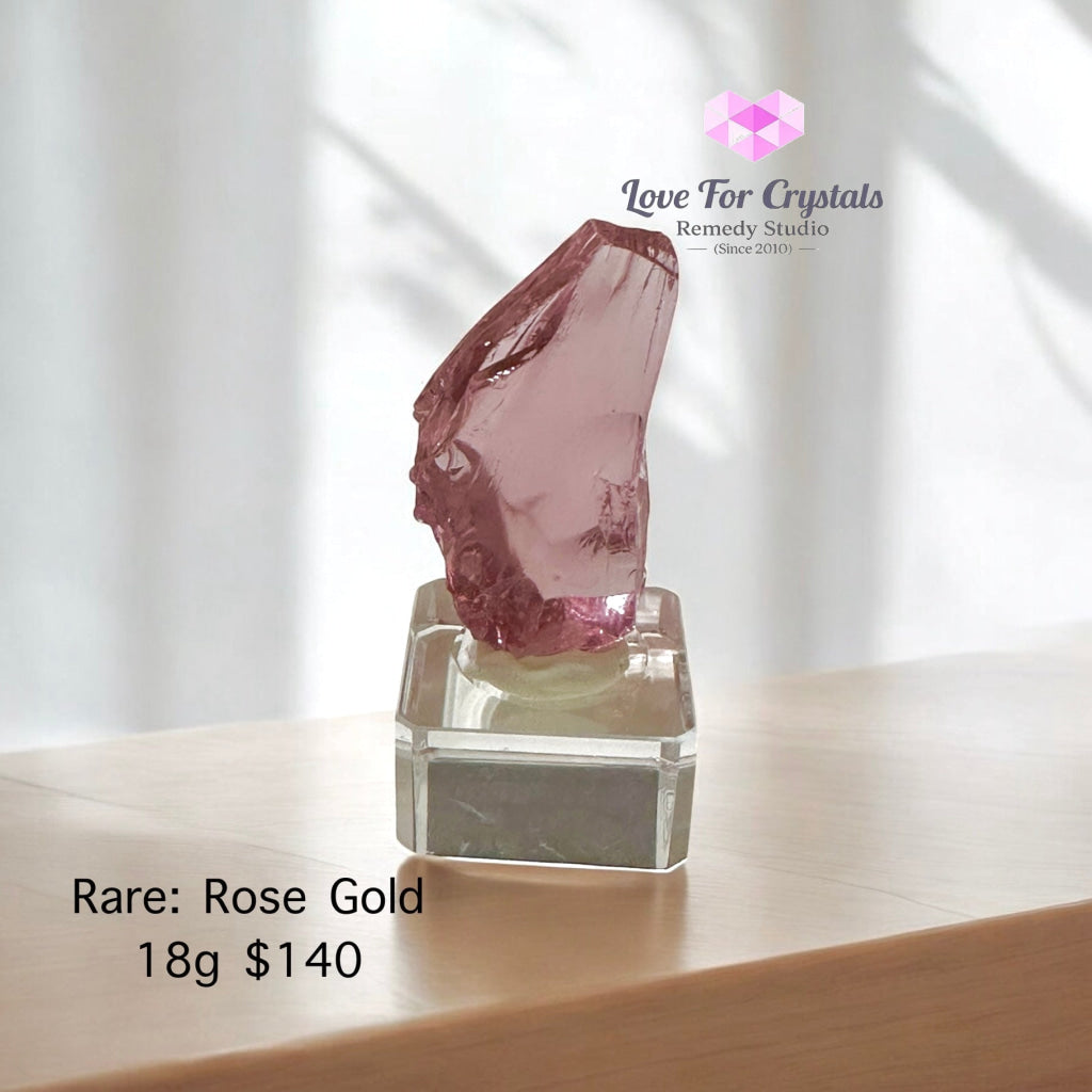 Rose Gold Andara Crystal (High Vortex Mount Shasta) Extremely Rare! 18g Andara crystals