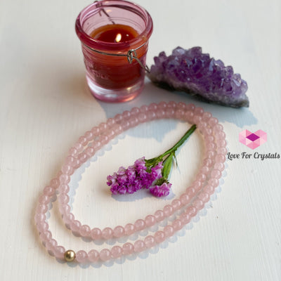 Rose Quartz 15 Long Necklace With 14K Gold-Filled Bead Pendants & Necklaces