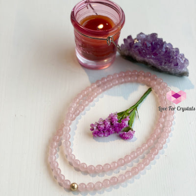 Rose Quartz 15 Long Necklace With 14K Gold-Filled Bead Pendants & Necklaces
