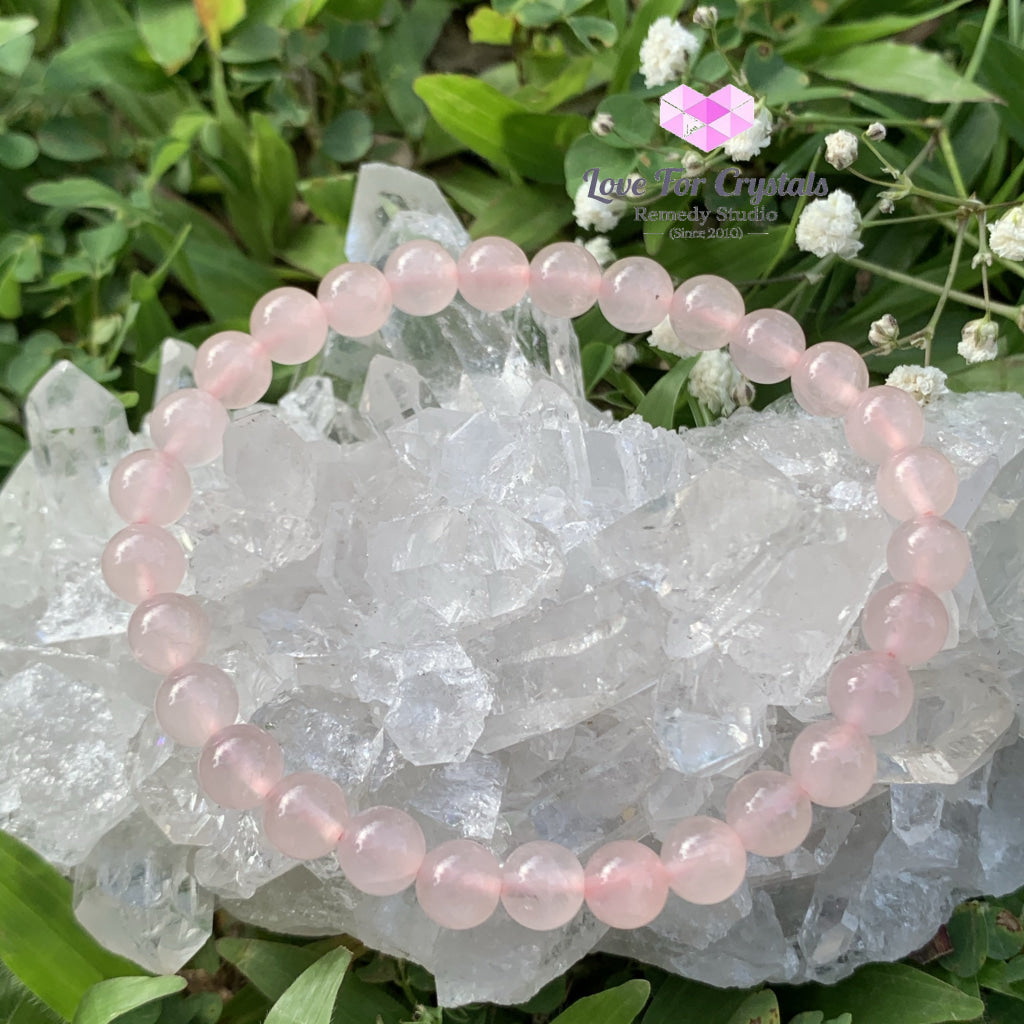 Rose Quartz 6Mm Bracelet (Gemstone Energy) Bracelets & Bangles