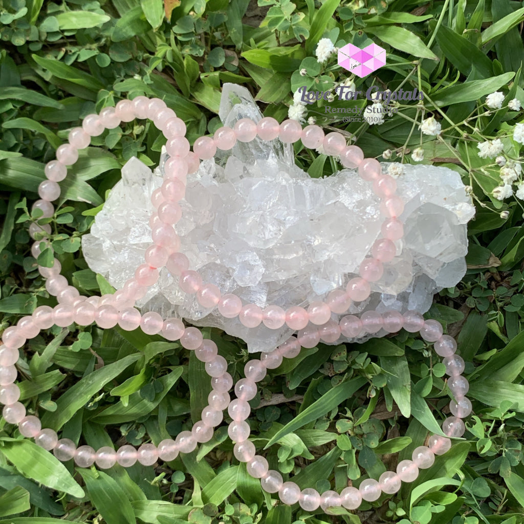 Rose Quartz 6Mm Bracelet (Gemstone Energy) Bracelets & Bangles