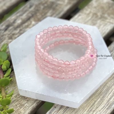 Rose Quartz 6Mm Bracelet (Aaaa) Bracelets & Bangles
