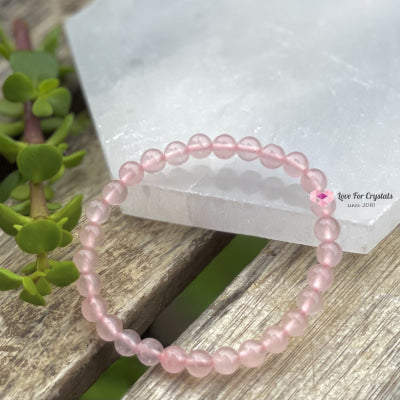 Rose Quartz 6Mm Bracelet (Aaaa) Bracelets & Bangles