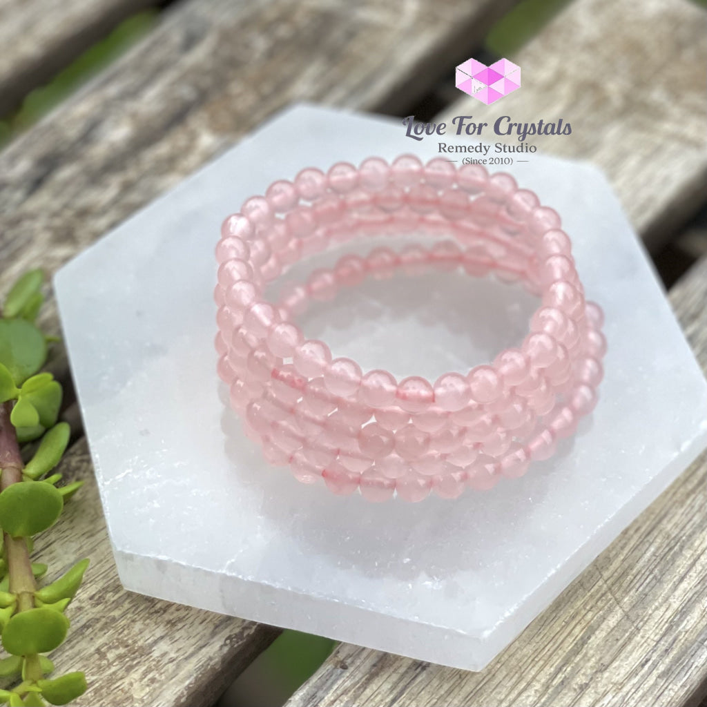 Rose Quartz 6Mm Bracelet (Aaaa) Bracelets & Bangles