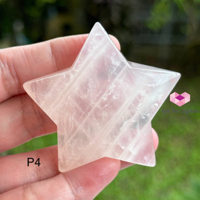 Rose Quartz Carved Star 40Mm Photo 4 Crystal