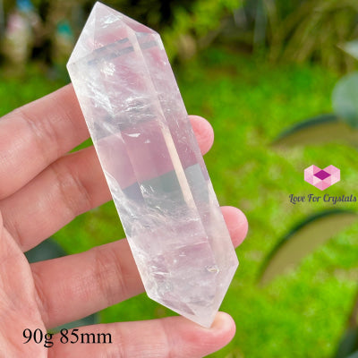 Rose Quartz Double Terminated Points (Brazil) 90G 85Mm Polished Crystals