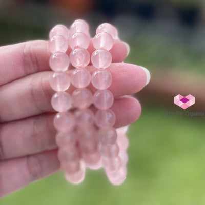 Rose Quartz Gemstone Energy Bracelet (Love) 8Mm