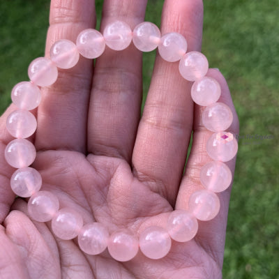 Rose Quartz Gemstone Energy Bracelet (Love) 8Mm