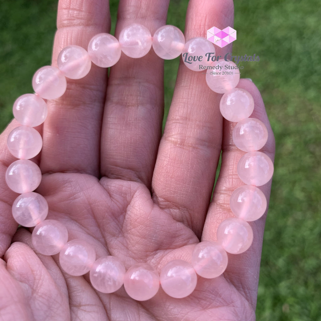 Rose Quartz Gemstone Energy Bracelet (Love) 8Mm