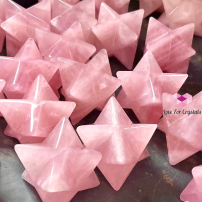 Rose Quartz Merkaba 40Mm (Aaaa Grade) Brazil