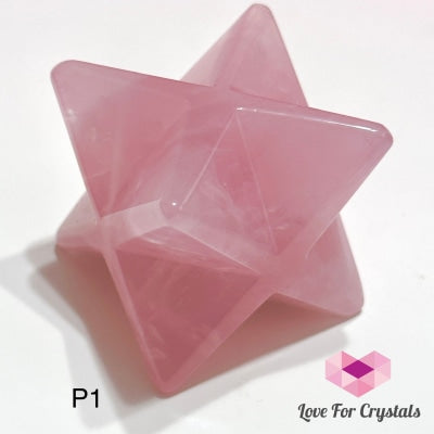 Rose Quartz Merkaba 40Mm (Aaaa Grade) Brazil Photo 1