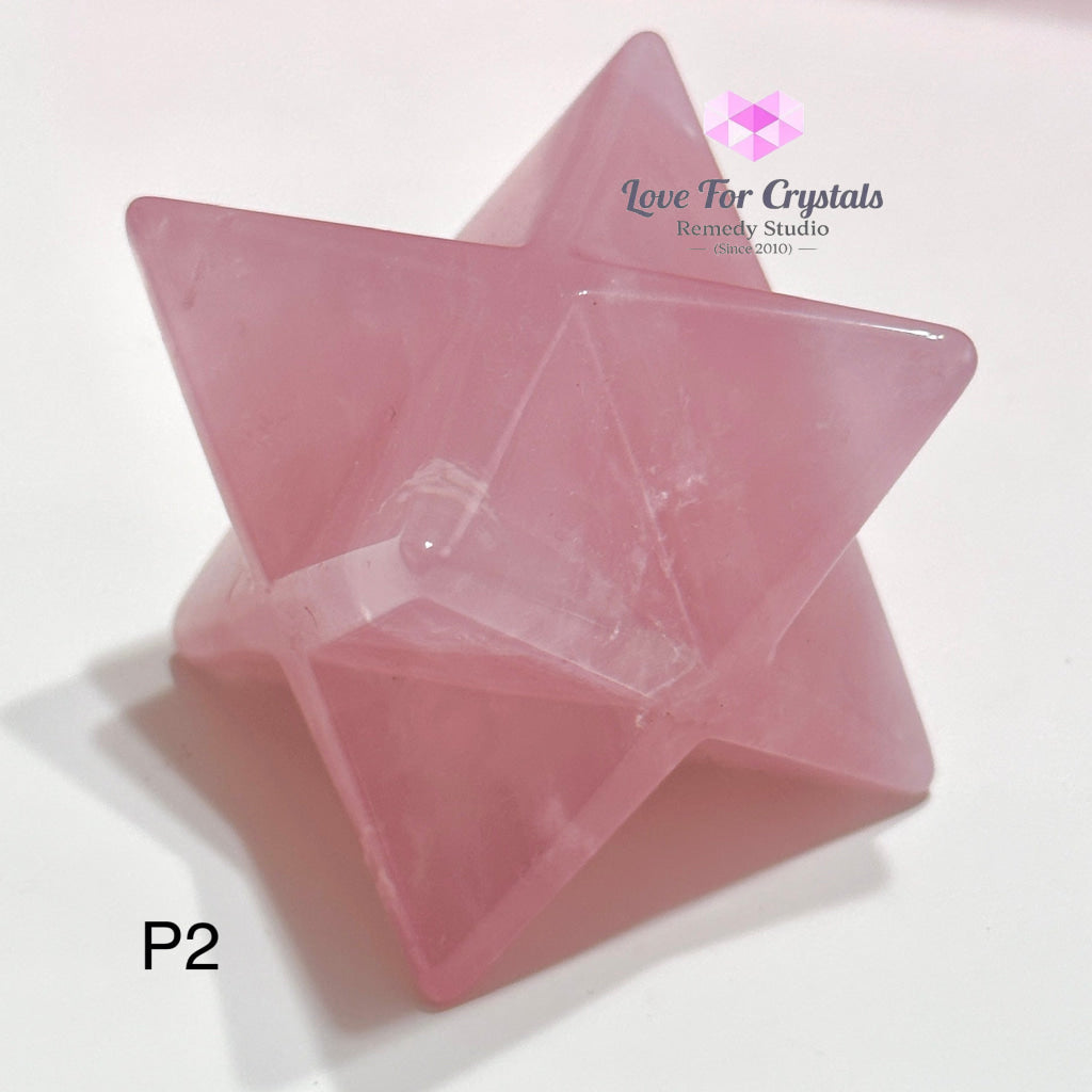Rose Quartz Merkaba 40Mm (Aaaa Grade) Brazil Photo 2