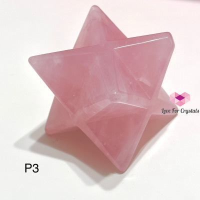 Rose Quartz Merkaba 40Mm (Aaaa Grade) Brazil Photo 3