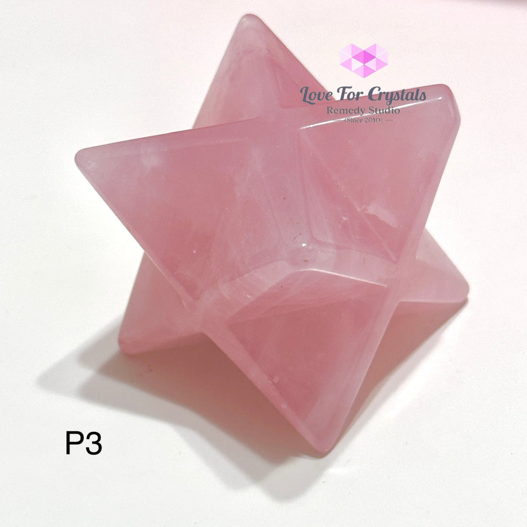 Rose Quartz Merkaba 40Mm (Aaaa Grade) Brazil Photo 3