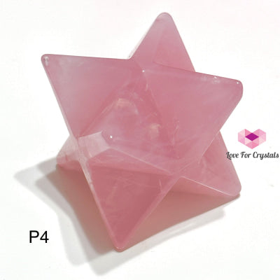 Rose Quartz Merkaba 40Mm (Aaaa Grade) Brazil Photo 4