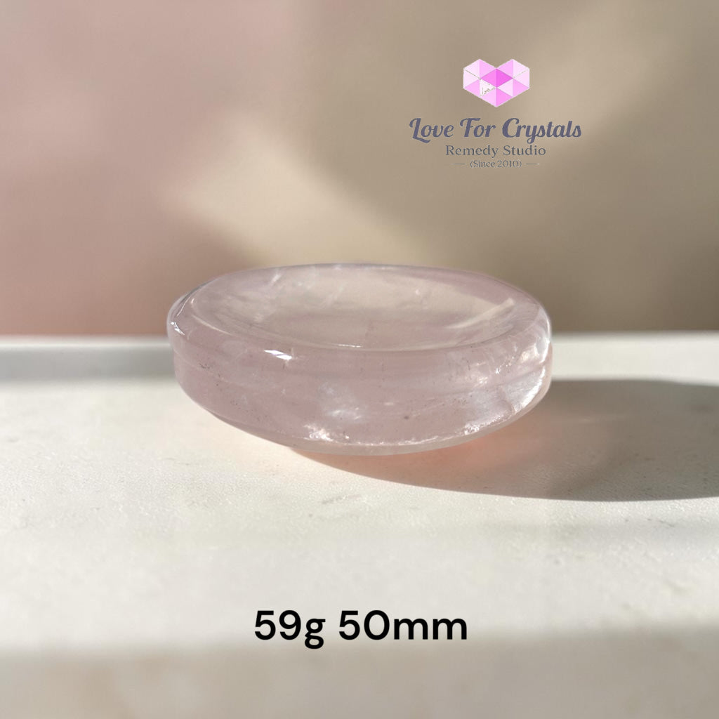 Rose Quartz Mini Bowl (Love & Harmony) 50mm - 59g 50mm - Rose quartz