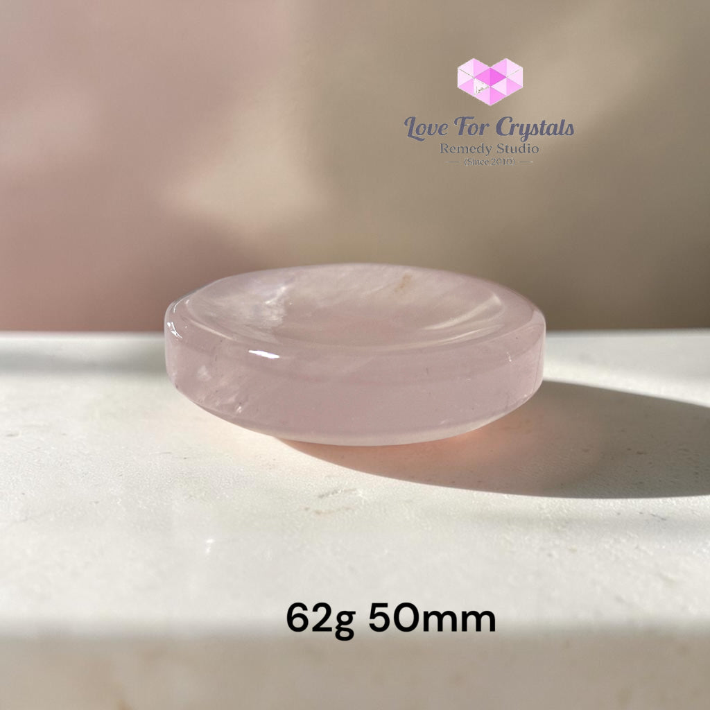 Rose Quartz Mini Bowl (Love & Harmony) 50mm - 62g 50mm - Rose quartz