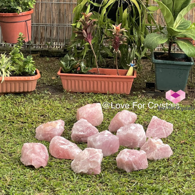 Rose Quartz Raw Large Altar Stone (Brazil) Stones