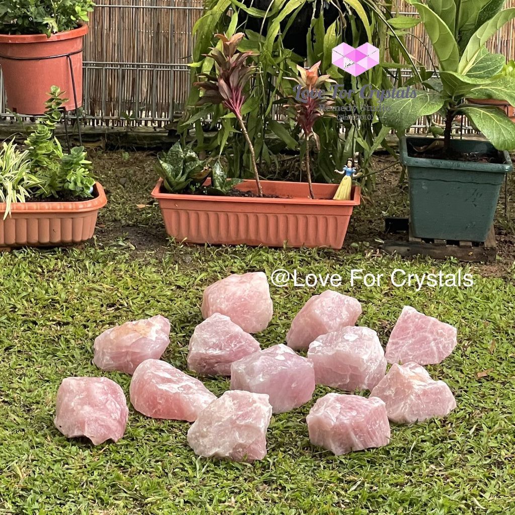 Rose Quartz Raw Large Altar Stone (Brazil) Stones