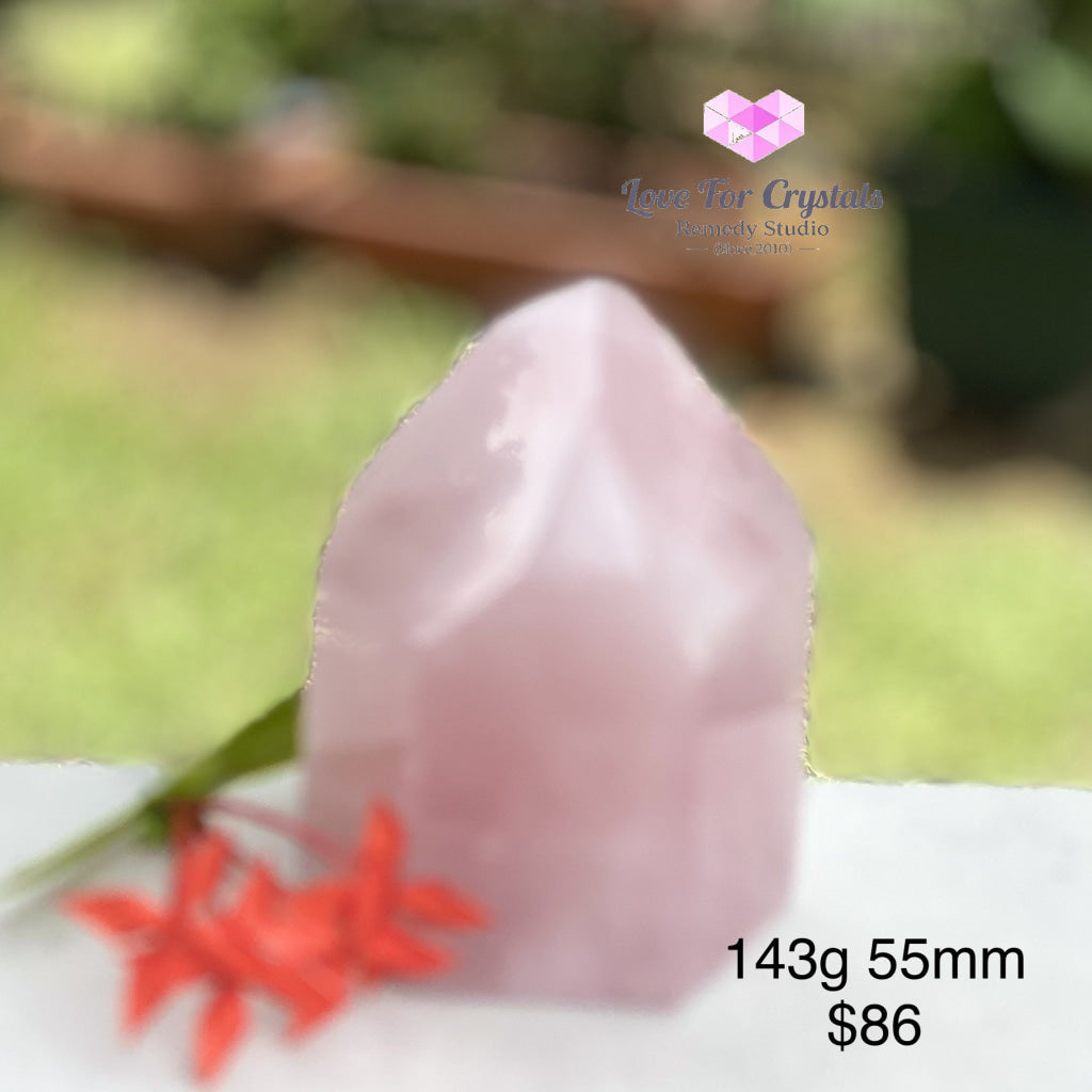 Rose Quartz Standing Point (Brazil) 143G 55Mm