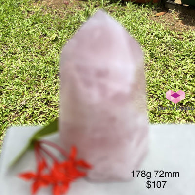 Rose Quartz Standing Point (Brazil) 178G 72Mm