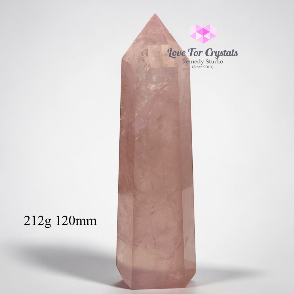 Rose Quartz Tower Anchor Point (Brazil) - 212g 120mm - Rose quartz